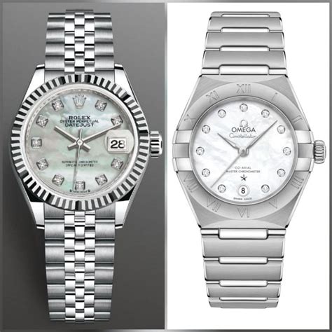 omega constellation vs rolex datejust